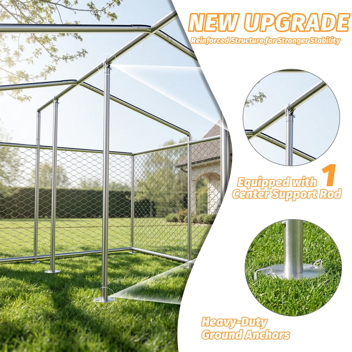 10'x10' Heavy Duty Outdoor Dog Kennel M60920