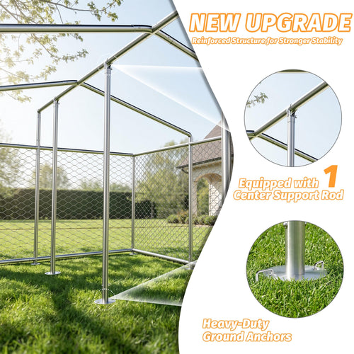 10'x10' Heavy Duty Outdoor Dog Kennel M60920